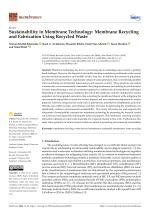 Sustainability in Membrane Technology: Membrane Recycling and Fabrication Using Recycled Waste
