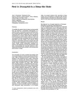 Rest in Drosophila Is a Sleep-like State