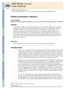 Multidrug Resistance in Bacteria