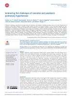 Embracing the challenges of neonatal and paediatric pulmonary hypertension