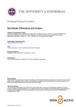 Sex/Gender Differences and Autism: Setting the Scene for Future Research