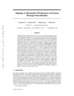 Aligning to Thousands of Preferences via System Message Generalization