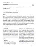 Li Alloys in All Solid-State Lithium Batteries: A Review of Fundamentals and Applications