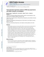 Transcript-level expression analysis of RNA-seq experiments with HISAT, StringTie, and Ballgown