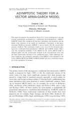 ASYMPTOTIC THEORY FOR A VECTOR ARMA-GARCH MODEL