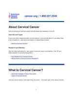 About Cervical Cancer