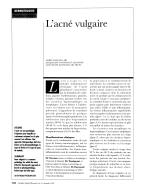 L'acné vulgaire