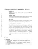Nanoantennas for visible and infrared radiation