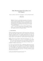 Fully Homomorphic Encryption over the Integers