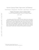 Genomic Language Models: Opportunities and Challenges