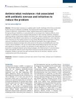 Antimicrobial resistance: risk associated with antibiotic overuse and initiatives to reduce the problem