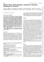 Dietary fibres, fibre analogues, and glucose tolerance: importance of viscosity