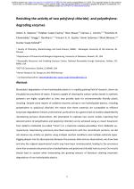 Revisiting the activity of two poly(vinyl chloride)- and polyethylene-degrading enzymes