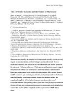 The Trichoplax Genome and the Nature of Placozoans