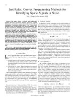 Just Relax: Convex Programming Methods for Identifying Sparse Signals in Noise