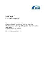 The Texture and Anisotropy of Magnesium-Zinc-Rare Earth Alloy Sheets