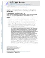 Cognitive and emotional control of pain and its disruption in chronic pain