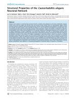 Structural Properties of the Caenorhabditis elegans Neuronal Network