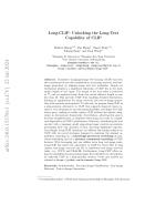 Long-CLIP: Unlocking the Long-Text Capability of CLIP