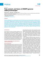 Past, present, and future of CRISPR genome editing technologies