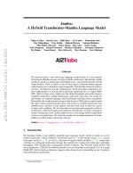 Jamba: A Hybrid Transformer-Mamba Language Model