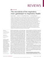 The microbiota of the respiratory tract: gatekeeper to respiratory health