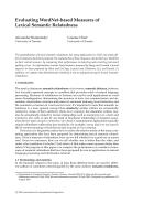 Evaluating WordNet-based Measures of Lexical Semantic Relatedness