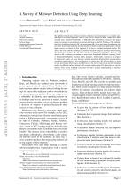 A Survey of Malware Detection Using Deep Learning