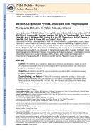 MicroRNA Expression Profiles Associated With Prognosis and Therapeutic Outcome in Colon Adenocarcinoma