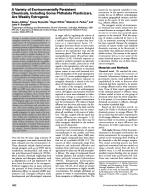 A Variety of Environmentally Persistent Chemicals, Including Some Phthalate Plasticizers, Are Weakly Estrogenic