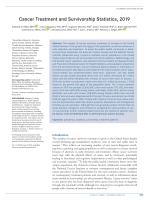 Cancer Treatment and Survivorship Statistics, 2019