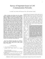 Survey of Important Issues in UAV Communication Networks