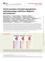 Atrial secondary tricuspid regurgitation: pathophysiology, definition, diagnosis, and treatment