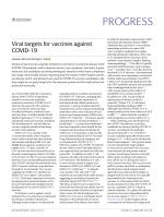 Viral targets for vaccines against COVID-19