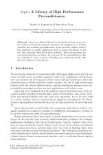 hype: A Library of High Performance Preconditioners