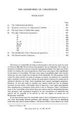 THE GEOMETRIES OF 3-MANIFOLDS