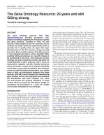 The Gene Ontology Resource: 20 years and still GOing strong