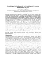 Visualizing a Field of Research: A Methodology of Systematic Scientometric Reviews