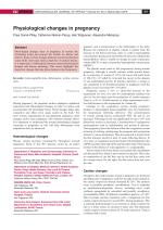 Physiological changes in pregnancy