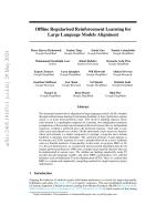 Offline Regularised Reinforcement Learning for Large Language Models Alignment