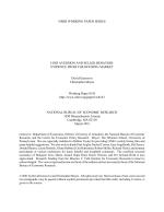 LOSS AVERSION AND SELLER BEHAVIOR: EVIDENCE FROM THE HOUSING MARKET