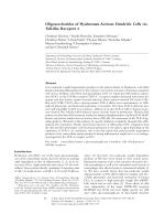 Oligosaccharides of Hyaluronan Activate Dendritic Cells via Toll-like Receptor 4