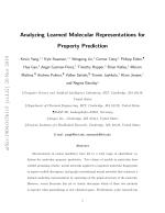 Analyzing Learned Molecular Representations for Property Prediction