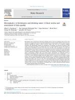 Microplastics in freshwaters and drinking water: Critical review and assessment of data quality