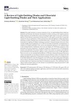 A Review of Light-Emitting Diodes and Ultraviolet Light-Emitting Diodes and Their Applications