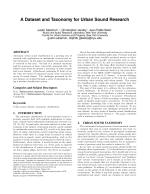 A Dataset and Taxonomy for Urban Sound Research
