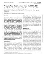 Analysis Tool Web Services from the EMBL-EBI