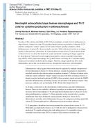 Neutrophil extracellular traps license macrophages and Th17 cells for cytokine production in atherosclerosis