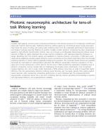 Photonic neuromorphic architecture for tens-of-task lifelong learning
