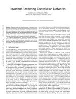 Invariant Scattering Convolution Networks